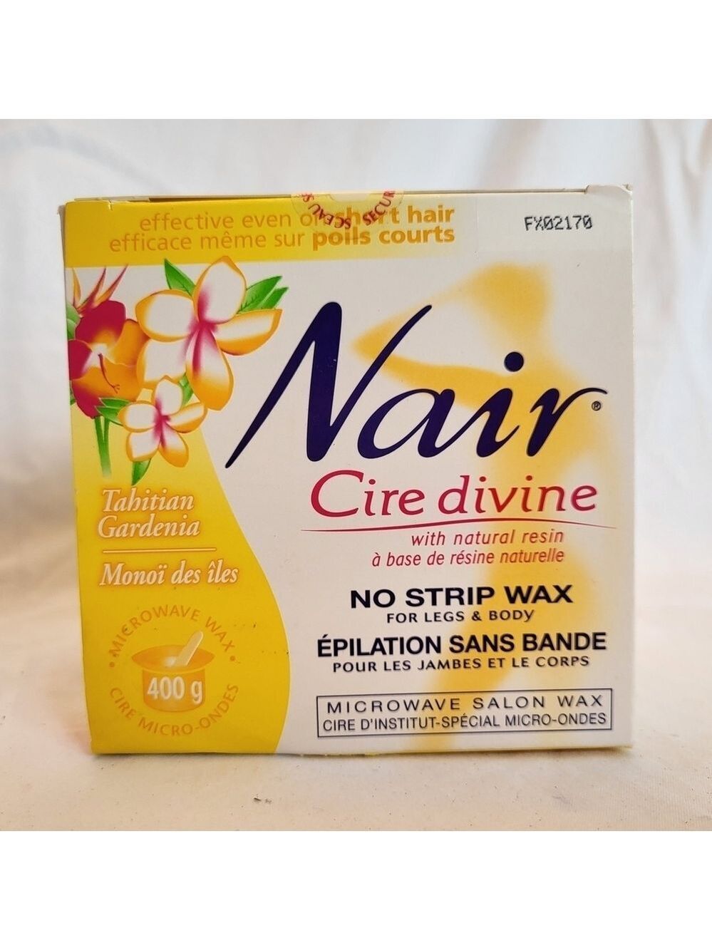 Sealed Box Nair Cire Divine No Strip Wax, Tahitian Gardenia Scent